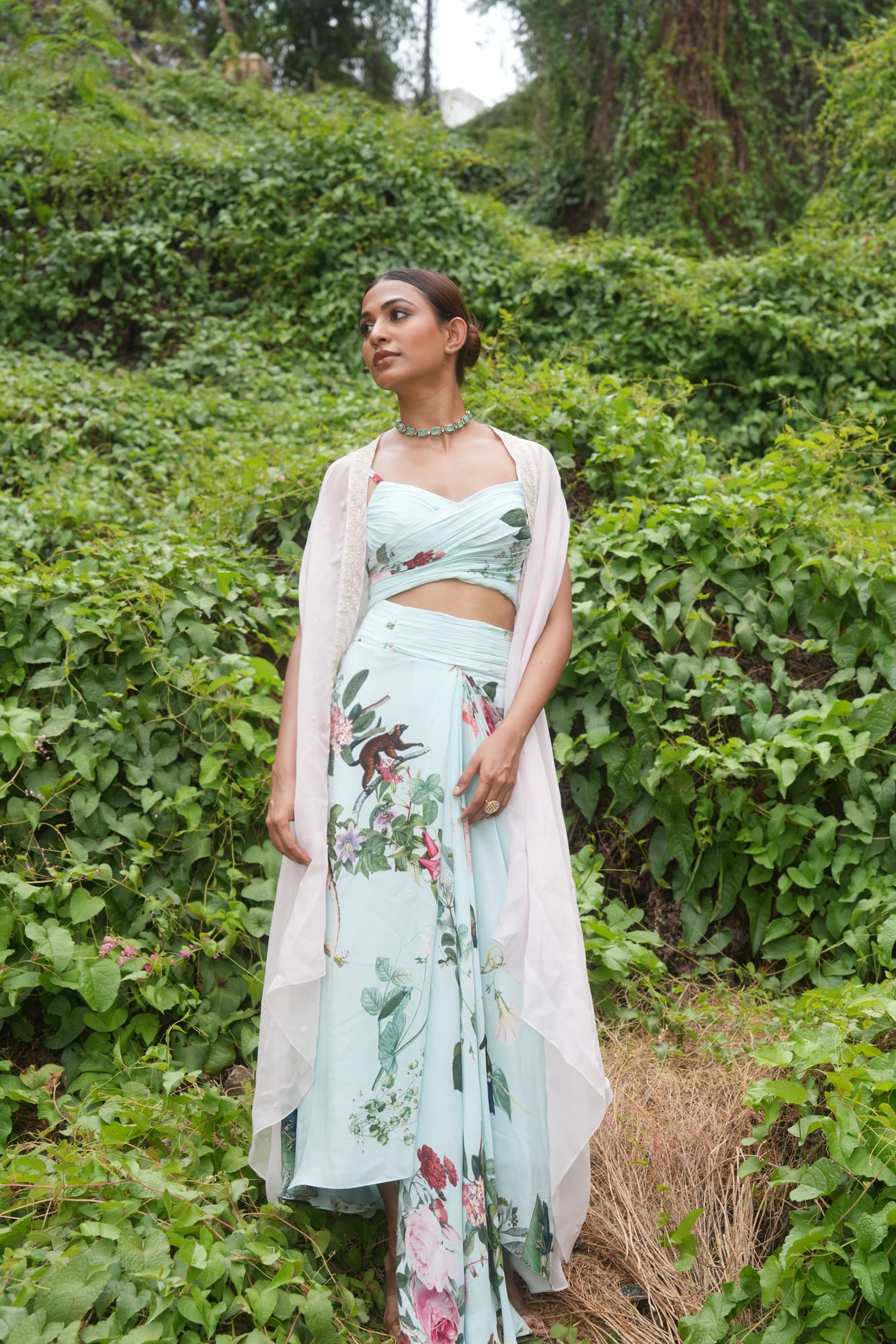 Gardenia Drape Skirt Set — Solace collection — image 1