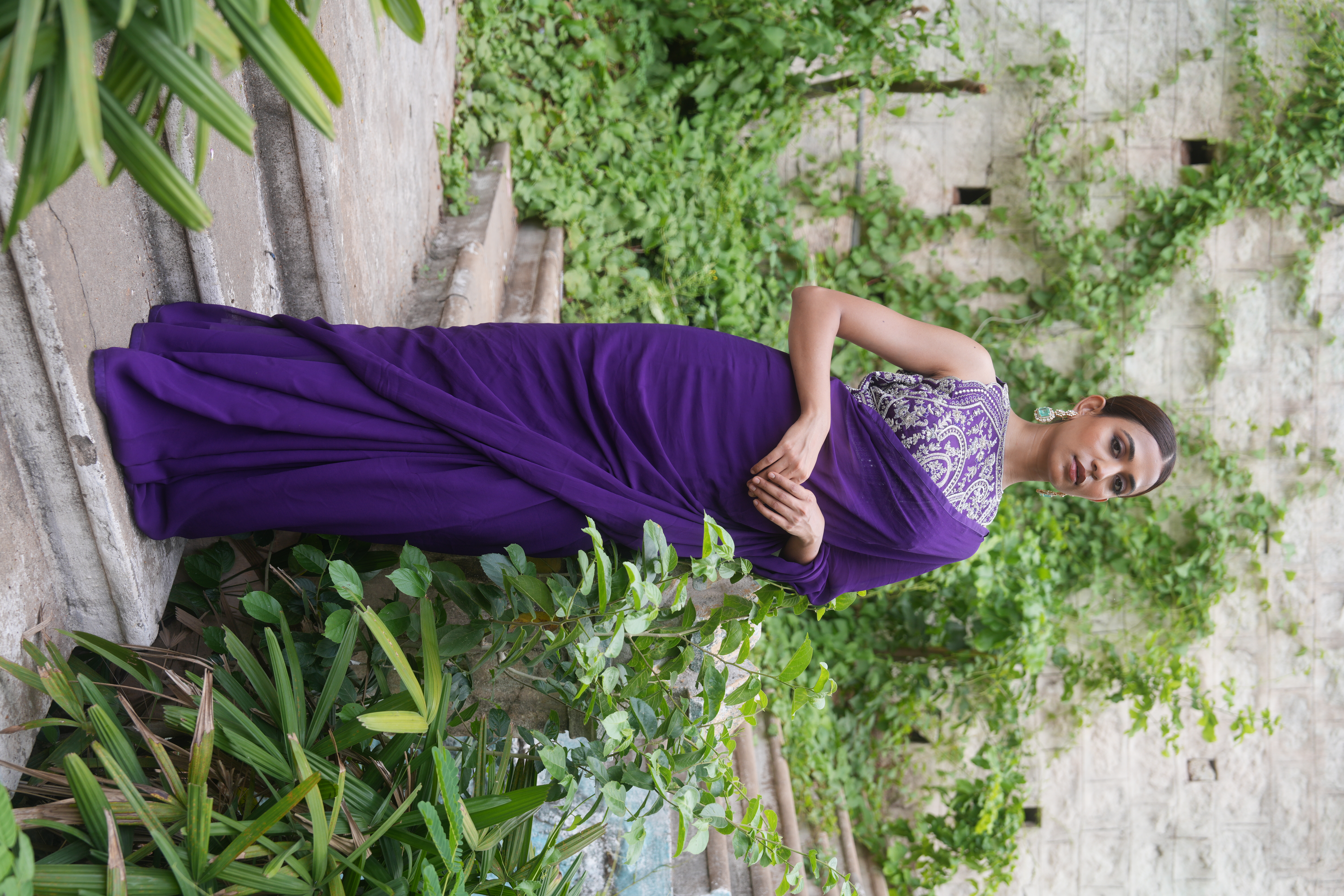 Velvet Saree Set — Solace collection — image 2